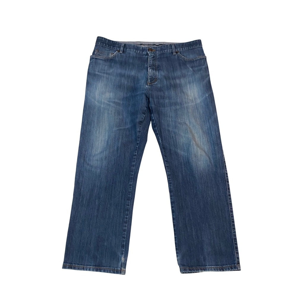 Ermenegildo Zegna Mens Straight Leg Jeans Medium Wash Blue Denim Size 40 NO TAGS